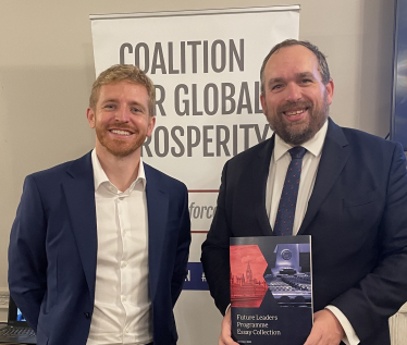 Stewart Harper (R) with Ryan Henson, CEO of the Coalition for Global Prosperity